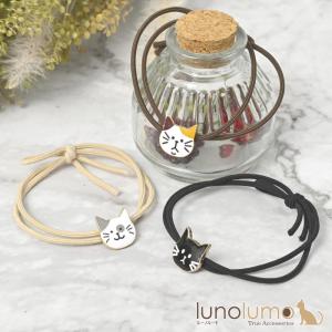 ねこちゃんヘアゴム 猫 ドライフラワー フラワー 髪飾り お花ネコ