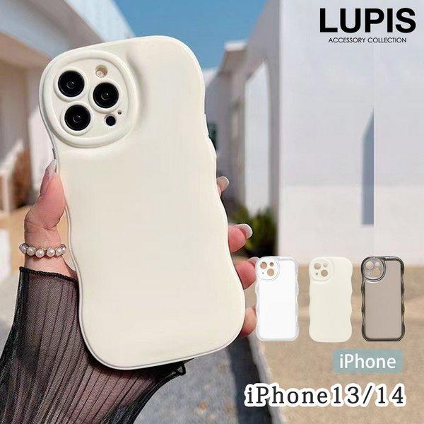 iPhoneケース iPhone13 iPhone14 ウェーブ シンプル おしゃれ かわいい こな...