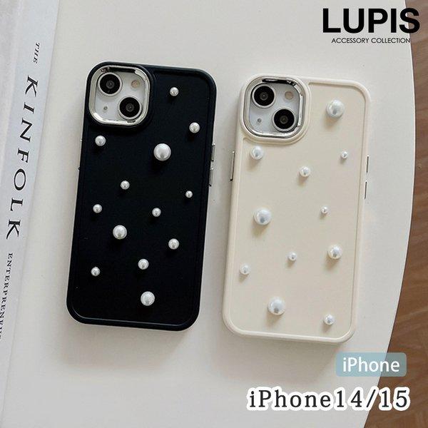 iPhoneケース レディース iPhone14 iPhone15 パール 上品 エレガント ガーリ...
