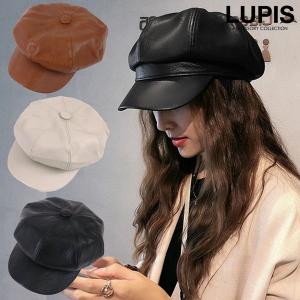 LUPIS（ルピス） バケットハット レディース フェイクレザー ブラック