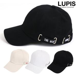キャップ 帽子 レディース シンプル ベルト おしゃれ ブラック ホワイト ベージュ カジュアル 調節可能 ルピス LUPIS