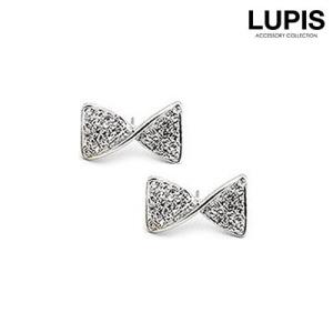 ピアス レディース リボン シルバー パヴェ 激安 lupis ルピス