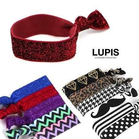 ヘアタイ ヘアゴム ヘアアクセサリー キッズ 子供用 レディース 大人用 ドット ボーダー 千鳥柄 ...