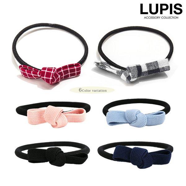 ヘアゴム プチリボン リボン ヘアアクセサリー 大人 大人用 キッズ 子供用 無地 チェック かわい...