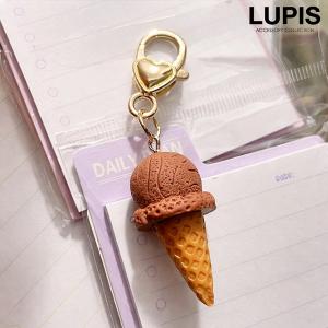 チャーム バッグチャーム キーホルダー アイスクリーム スマホアクセサリー ストラップ かわいい 韓国 爆買 ルピス