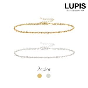 ブレスレット シンプル チェーン 華奢 スクリュー ゴールド