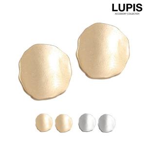 ピアス シンプル メタル アンティーク ゴールド シルバー 変形 ルピス LUPIS｜LUPIS Yahoo!店
