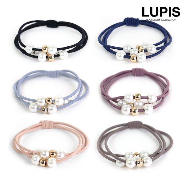 ヘアゴム ヘアアクセサリー パール おしゃれ 40代 3連 シンプル 上品 簡単アレンジ 大人ガーリ...