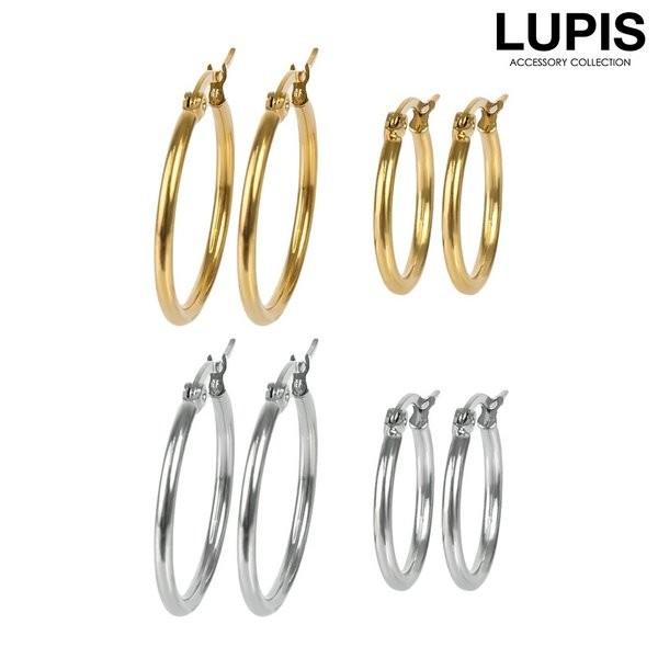 ピアス フープ シンプル 小さめ メンズ 大人っぽい キャッチレス ルピス LUPIS