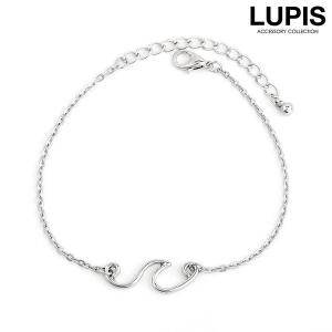 アンクレット レディース チェーン シンプル ウェーブ エスニック チェーン シルバー ルピス lupis