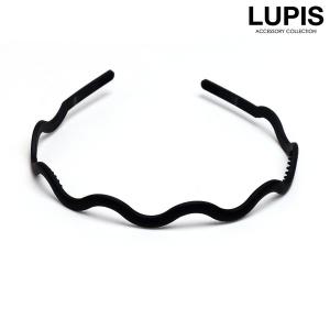 カチューシャ 細め ギザギザ ウェーブ マットカラー