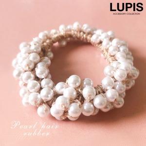 ヘアゴム ヘアアクセサリー パール ボリューム ...の商品画像