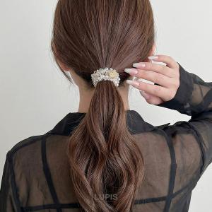 ヘアアクセサリー ヘアゴム ビジュー ビーズ ...の詳細画像1
