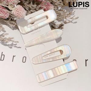 ヘアクリップ ヘアアクセサリー オーロラ シェル 選べる4タイプ