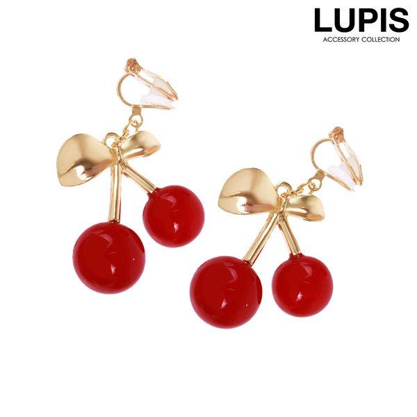 イヤリング チェリー さくらんぼ クリップ式 揺れる 大ぶり 大きめ y2k おしゃれ かわいい ガ...