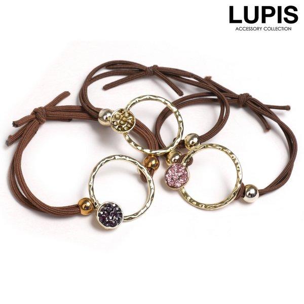 ヘアアクセサリー ヘアゴム メタル リング サークル パヴェ キラキラ 40代 華やか こなれ感 お...