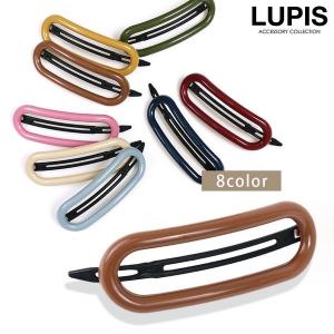 バレッタ ヘアアクセサリー フレーム カーブ アクリル