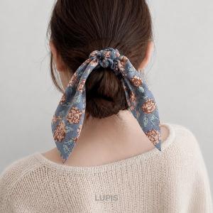 ヘアアクセサリー シュシュ ヘアゴム 花柄 フ...の詳細画像2