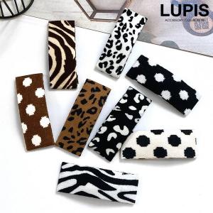 ヘアピン パッチンピン ヘアアクセサリー ドット レオパード