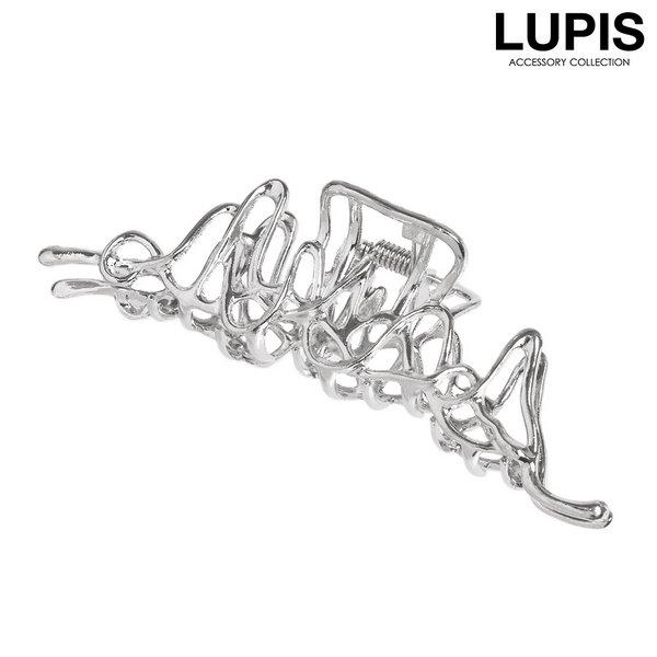 バンスクリップ ヘアクリップ ヘアアクセサリー メタル シルバー モード おしゃれ こなれ感 簡単 ...