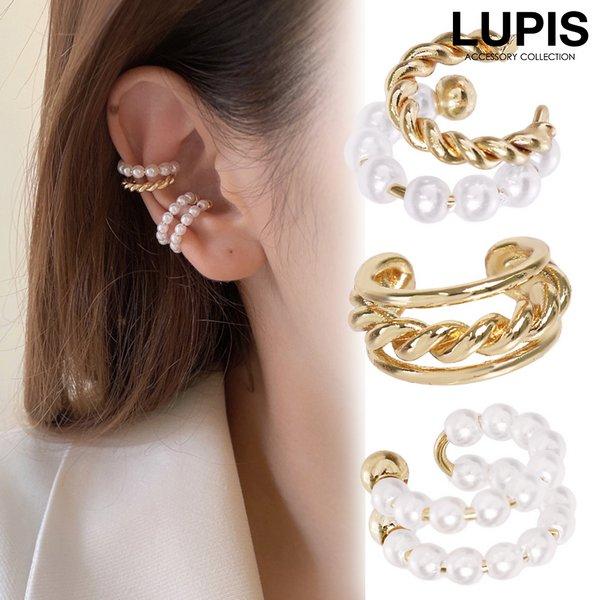 イヤーカフ パール ツイスト メタル 選べる3タイプ 韓国っぽ おしゃれ かわいい 高見え トレンド...
