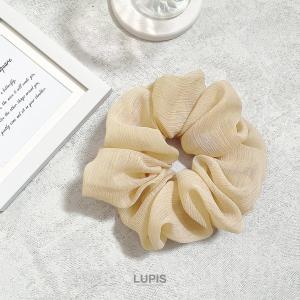 シュシュ ヘアアクセサリー シフォン メタルラ...の詳細画像3