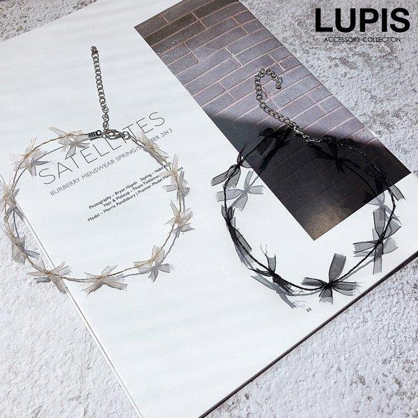 チョーカー レースチョーカー オーガンジーリボン 透け感 シアー 儚げ ぴえん 韓国っぽ 大人ガーリ...