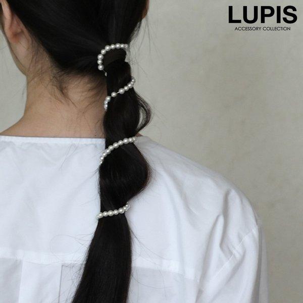 ワイヤーポニー パール ぐるぐるポニー ヘアアクセサリー シンプル 上品 華やか フォーマル オケー...