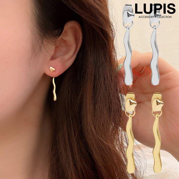 ピアス 変形 ニュアンス こなれ感 シンプル メタル スタイリッシュ 大人レディ 上品 華やか 大人...