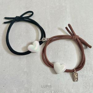 ヘアゴム ヘアアクセサリー ハート オーロラ ...の詳細画像4