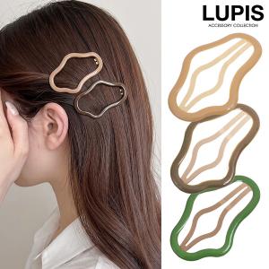 フィオナ フランシモン ヘアピン3色3本セット ベージュ キャメル ヘア