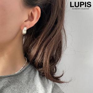 イヤリング フープ メタル シンプル スタイリッシュ モード シルバー プレート カジュアル きれいめ LUPIS ルピス｜LUPIS Yahoo!店