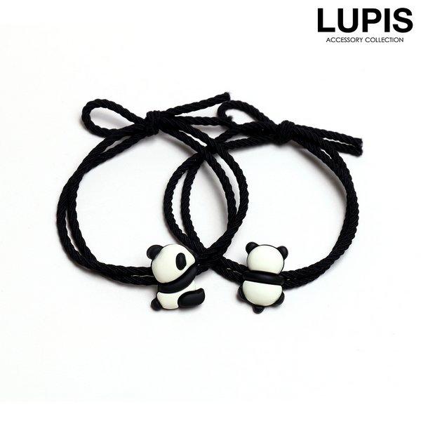 ヘアゴム ヘアアクセサリー パンダ アニマル かわいい ガーリー モノトーン シンプル 子供 キッズ...