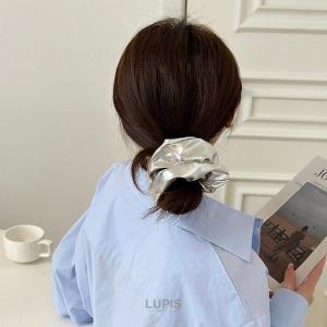 シュシュ ヘアアクセサリー ヘアゴム メタリッ...の詳細画像5