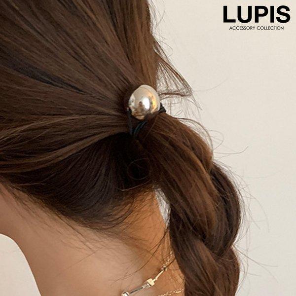 ヘアアクセサリー ヘアゴム メタルボール シンプル モード スタイリッシュ まとめ髪 ポニー お団子...
