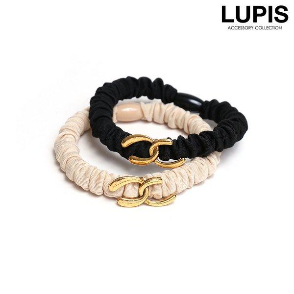 ヘアアクセサリー ヘアゴム チェーン メタル アンティーク調 大人っぽ おしゃれ シック こなれ感 ...