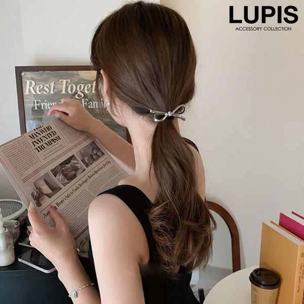 ヘアゴム リボン ヘアアクセサリー おしゃれ メタル シンプル ガーリー スタイリッシュ 大人っぽ ...