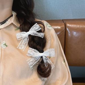 ヘアアクセサリー ヘアクリップ リボン レース...の詳細画像3