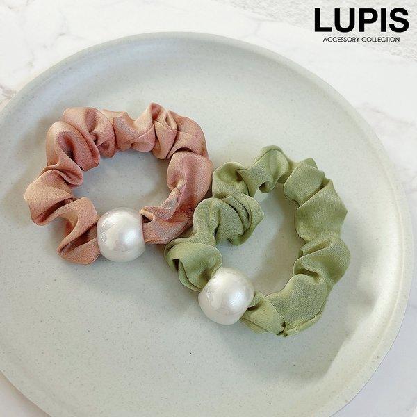 ヘアアクセサリー ヘアゴム シュシュ パール シンプル 上品 エレガント 華やか オフィス まとめ髪...