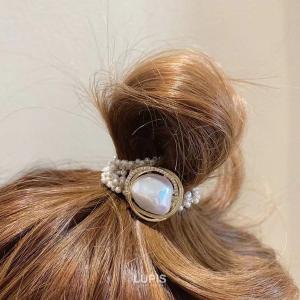ヘアアクセサリー ヘアゴム パール ニュアンス...の詳細画像2