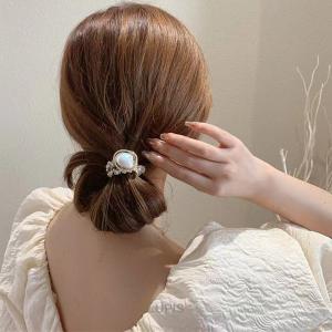ヘアアクセサリー ヘアゴム パール ニュアンス...の詳細画像3