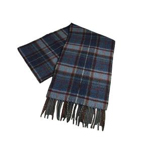 ポロ ラルフローレン POLO RALPH LAUREN 新作リバーシブルウールチェック柄マフラー PC0232-470 REVERSIBLE DRIVER PLAIDS ブルータータンチェック柄