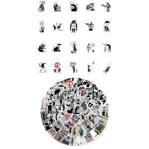 BANKSY バンクシー ステッカー 67枚セ...の詳細画像2