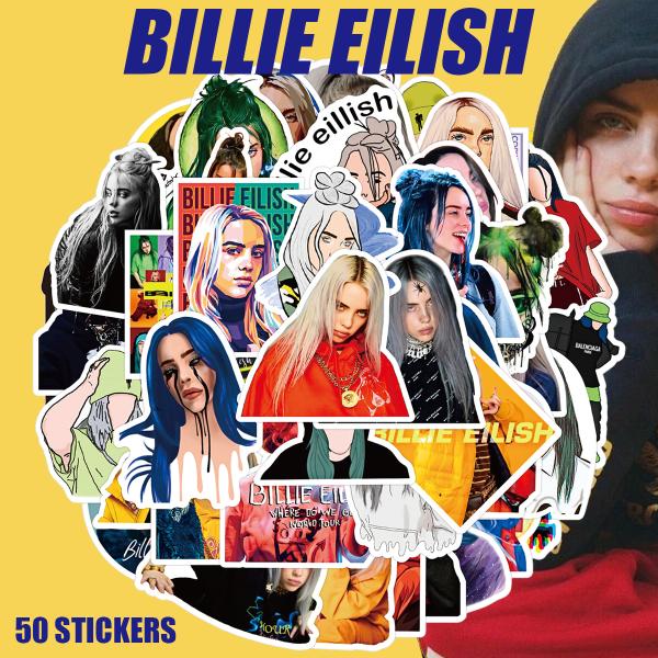 ビリーアイリッシュ ステッカー 50枚セット Ver.2 Billie Eilish PVC 防水 ...