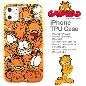 ガーフィールド iPhoneケース 総柄 iPhone14 iPhone13 iPhone12 iPhone11 iPhoneXR iPhoneXs iPhoneSE TPU カバー Garfield キャラクター アイフォンケース｜LUPO