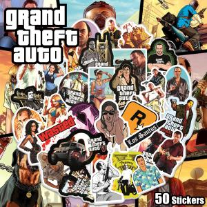 グランド・セフト・オート ステッカー 50枚セット PVC 防水 シール Grand Theft Auto GTA グラセフ ゲーム グライムアクションゲーム ギャング