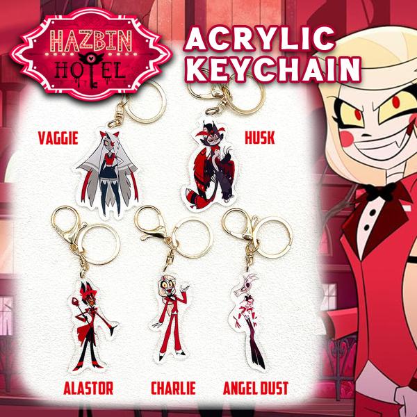 ハズビンホテルへようこそ！ アクリル キーホルダー キーリング Hazbin Hotel ハズビンホ...