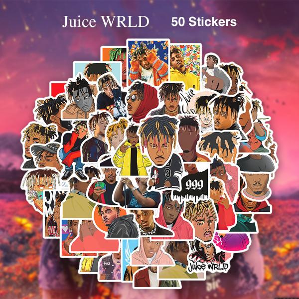 Juice WRLD ステッカー 50枚セット PVC 防水 シール ジュースワールド ラッパー ラ...