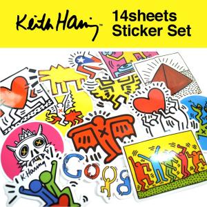 キースヘリング ステッカー 14枚セット PVC 防水 シール
