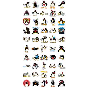 ピングー ステッカー 50枚セット PVC 防...の詳細画像1